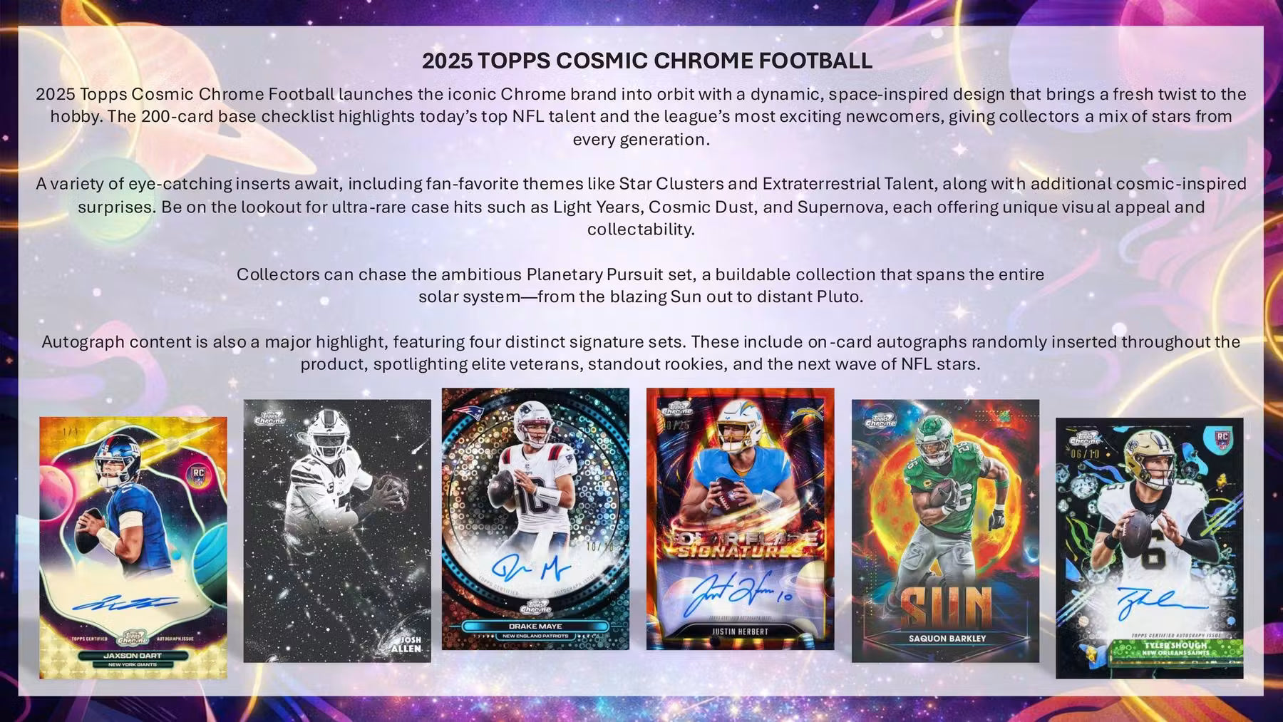 2025 Topps Cosmic Chrome Football Hobby Box