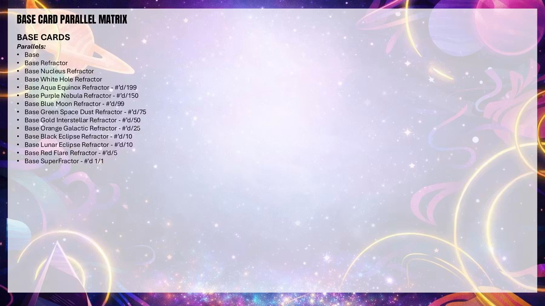 2025 Topps Cosmic Chrome Football Hobby Box