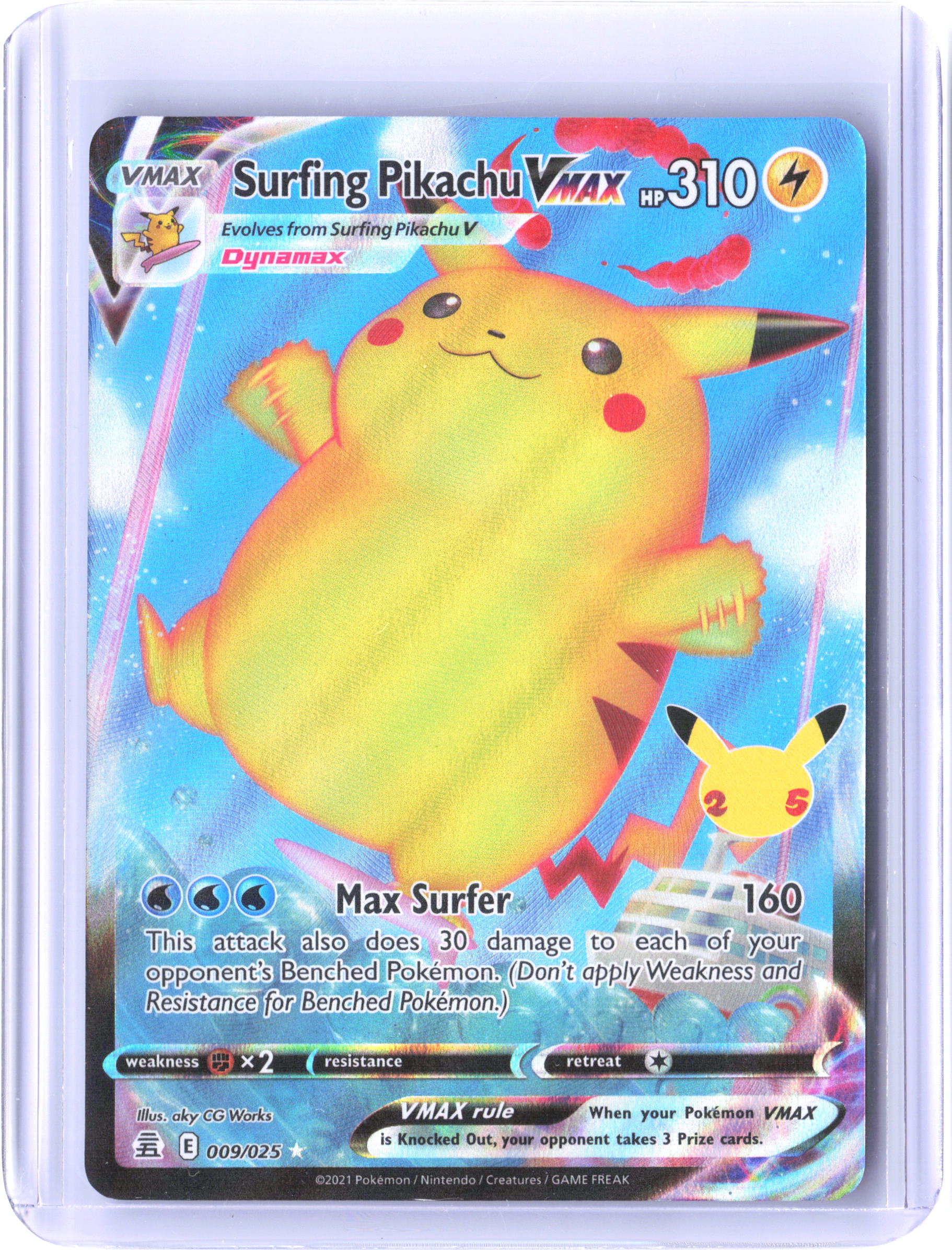 Celebrations #009/025 Surfing Pikachu VMAX