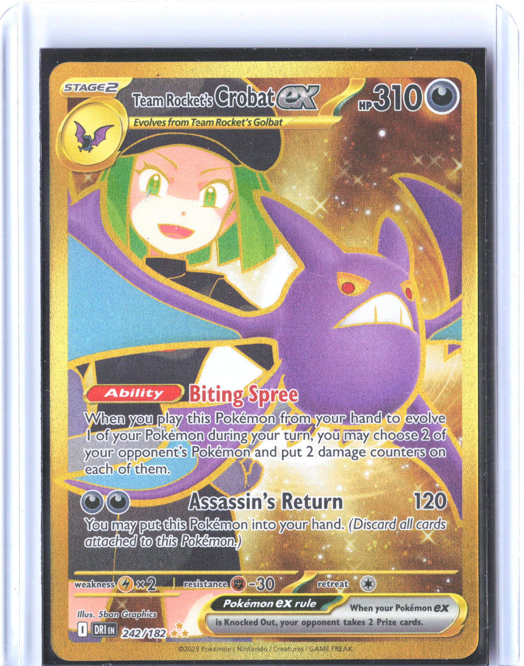 SV10: Destined Rivals #242/182 Team Rocket's Crobat ex