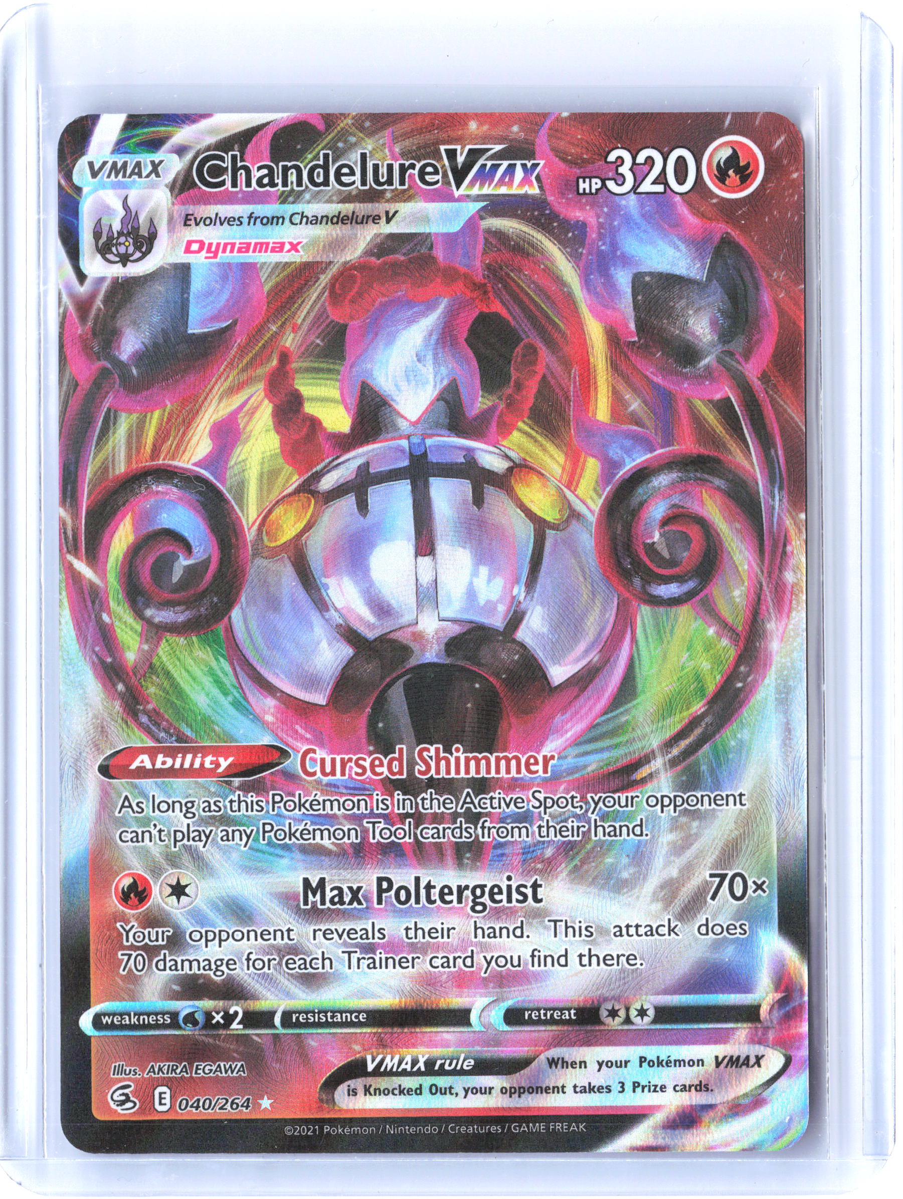 SWSH08: Fusion Strike #040/264 Chandelure VMAX