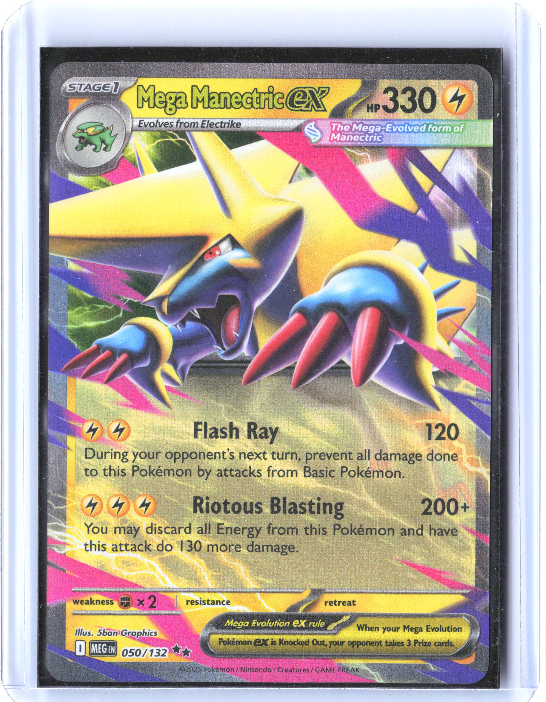 Prize Pack Series Cards #050/132 Mega Manectric ex