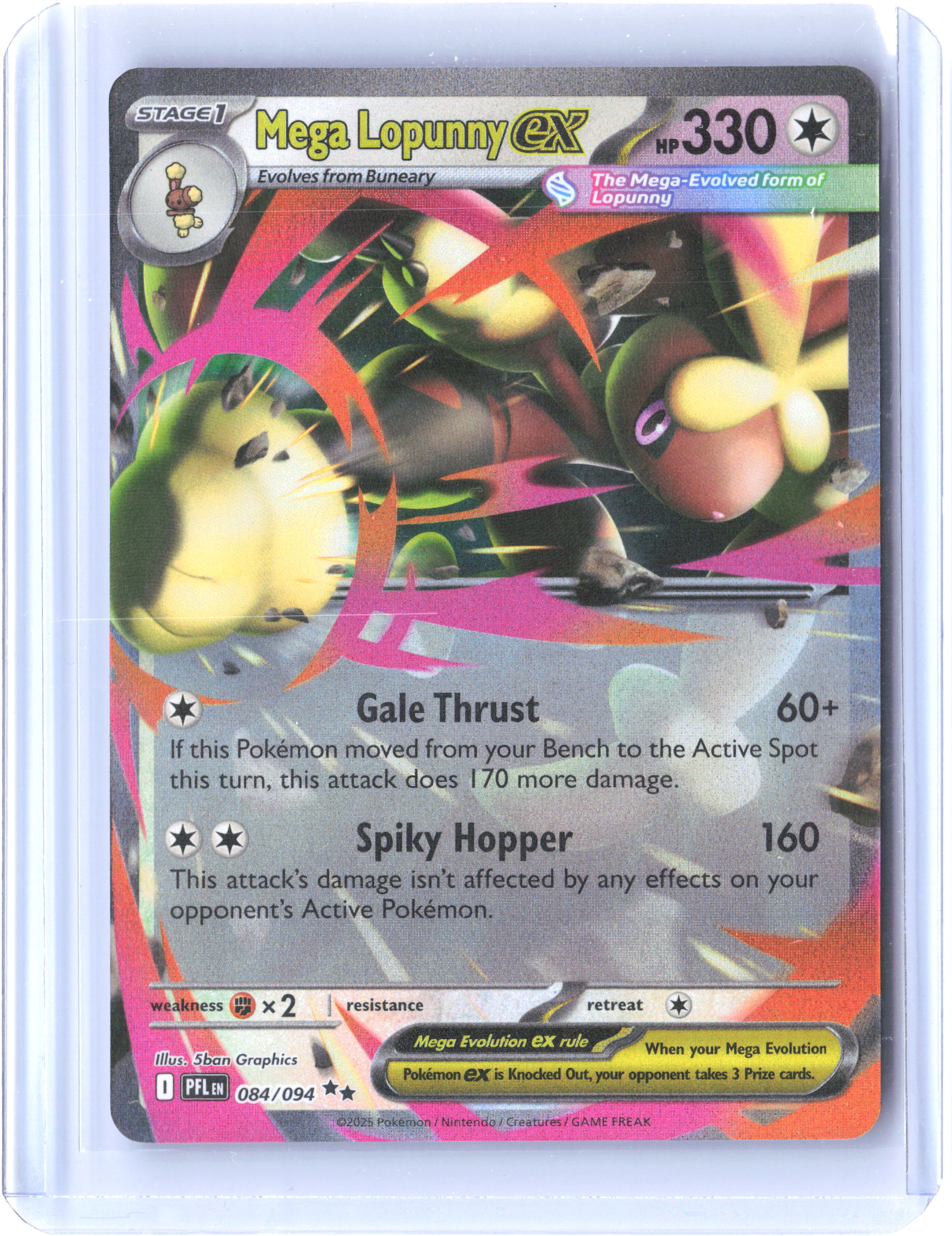 ME02: Phantasmal Flames #084/094 Mega Lopunny ex