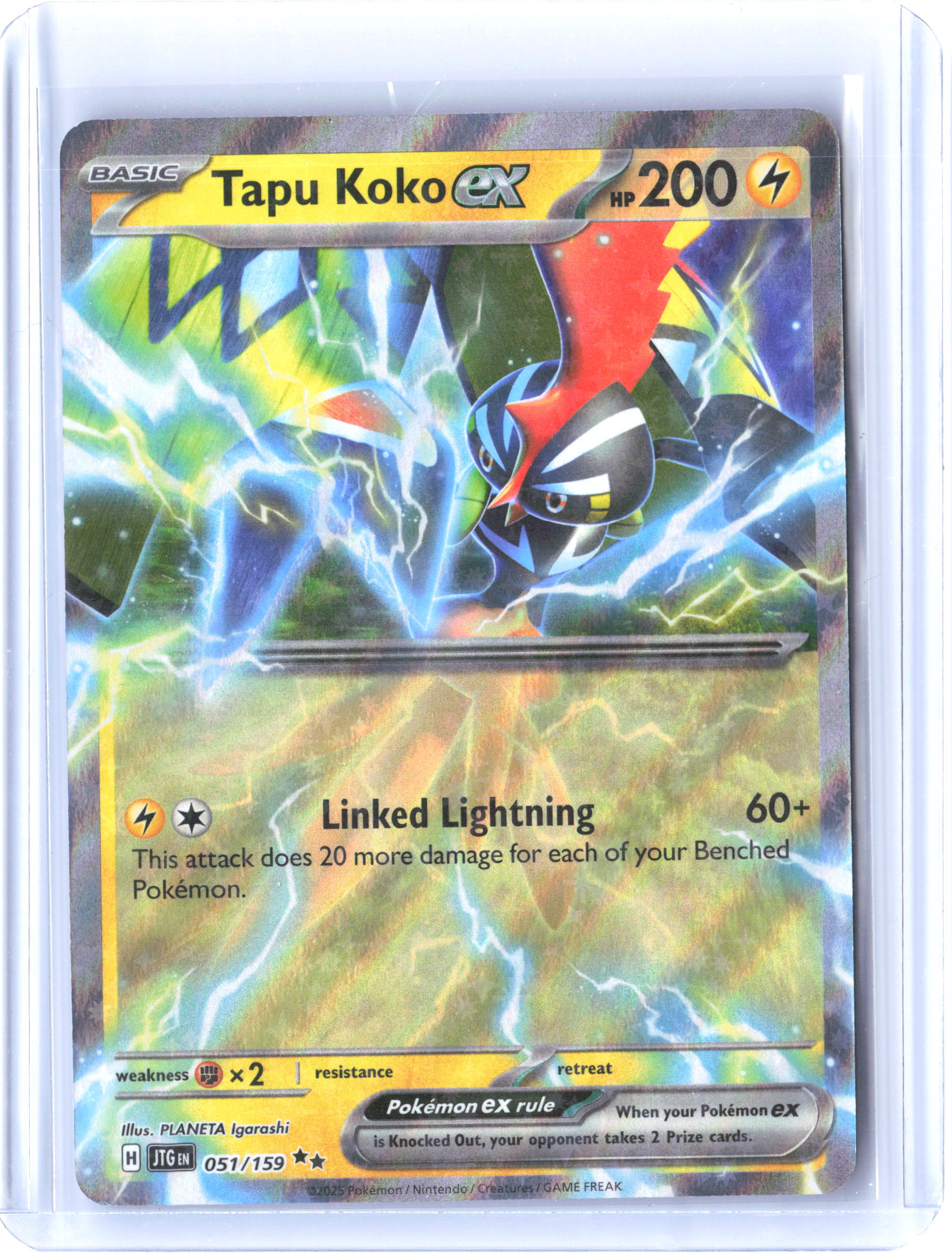 SV09: Journey Together #051/159 Tapu Koko ex