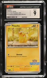 2025 Black Star Promos #214 Pikachu CGC 9