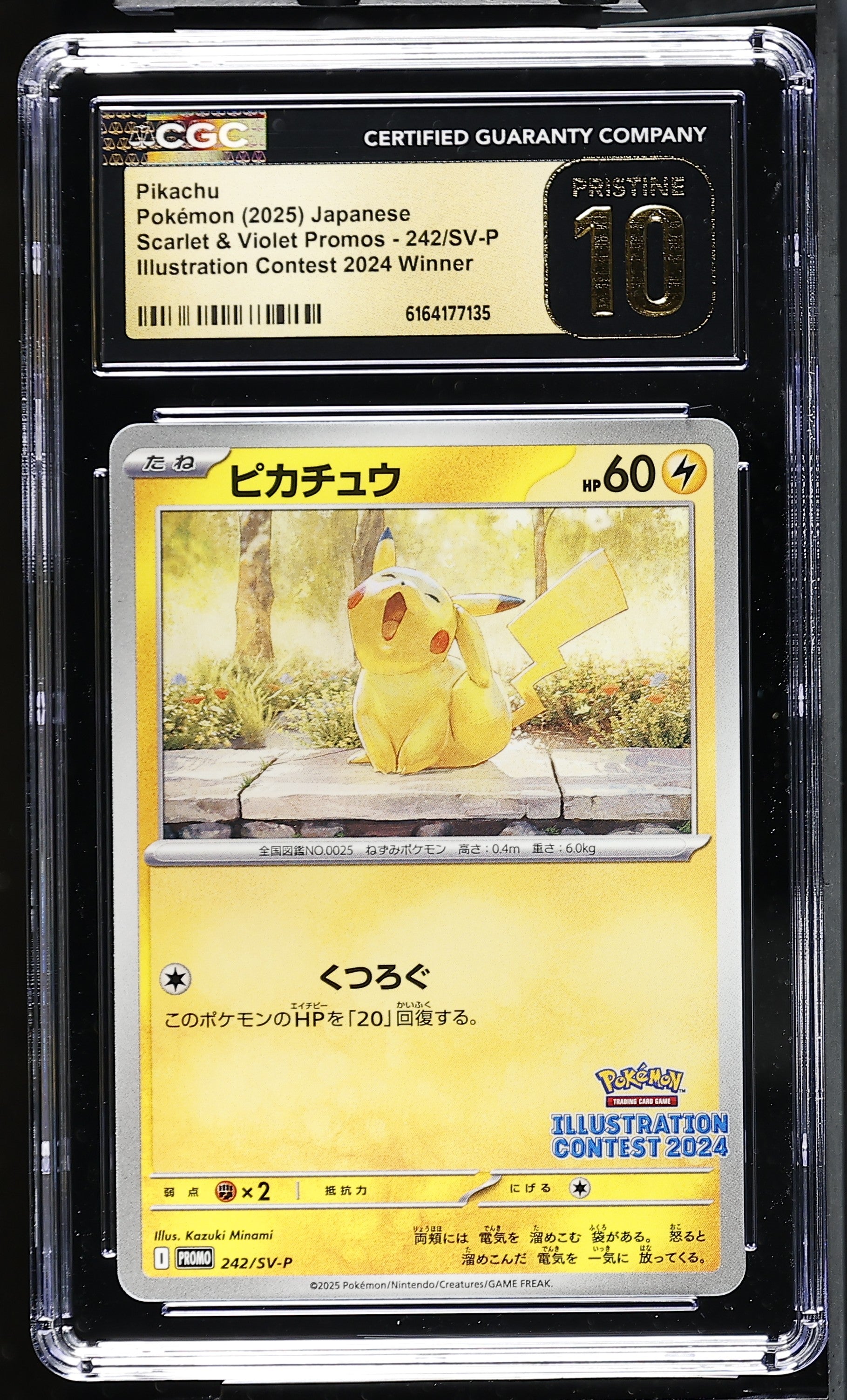 2025 Scarlet & Violet Promos #242/SV-P Pikachu CGC 10