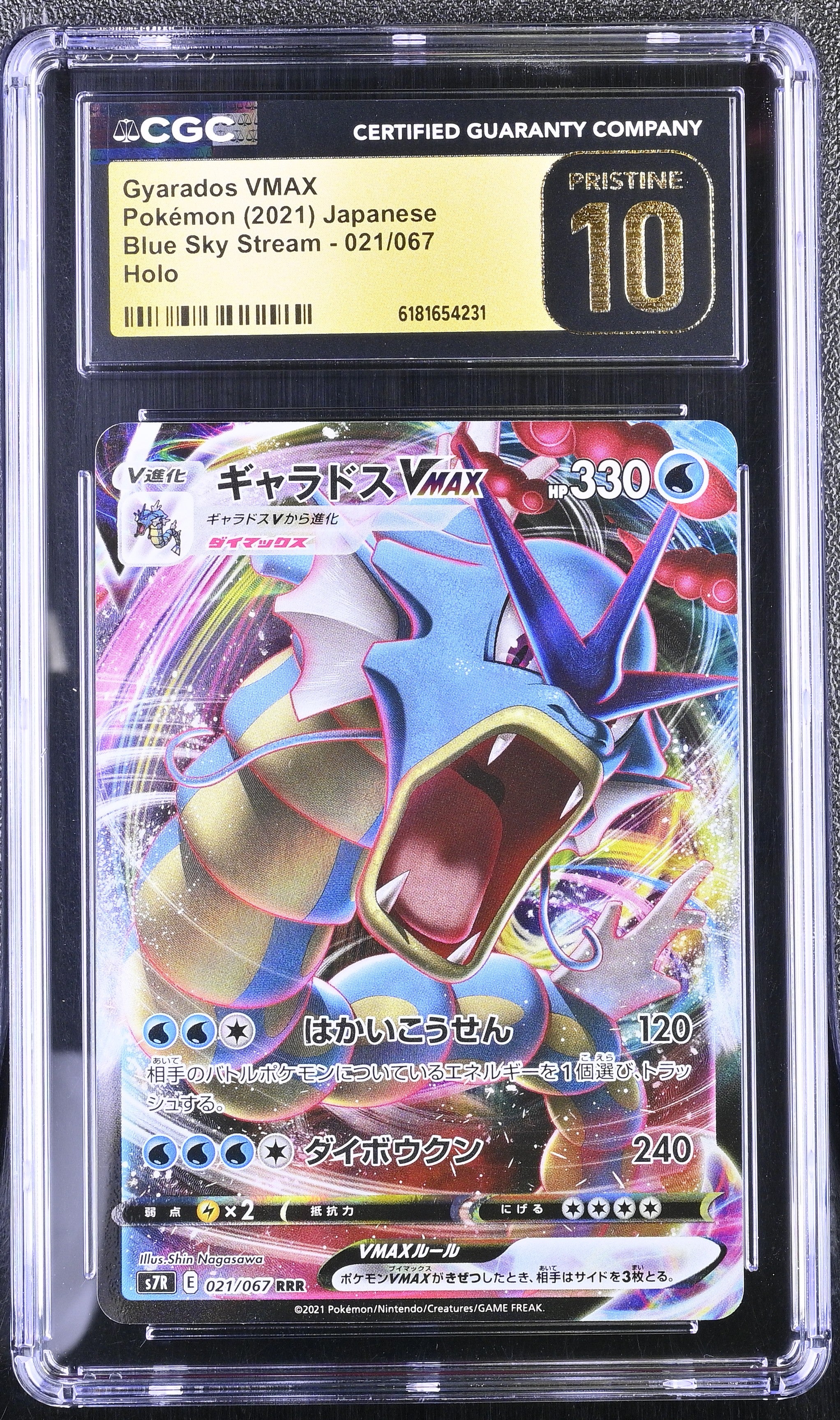 2021 Blue Sky Stream #021/067 Gyarados VMAX CGC 10