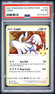 2021 Pokemon Celebrations #022 Lugia PSA 6