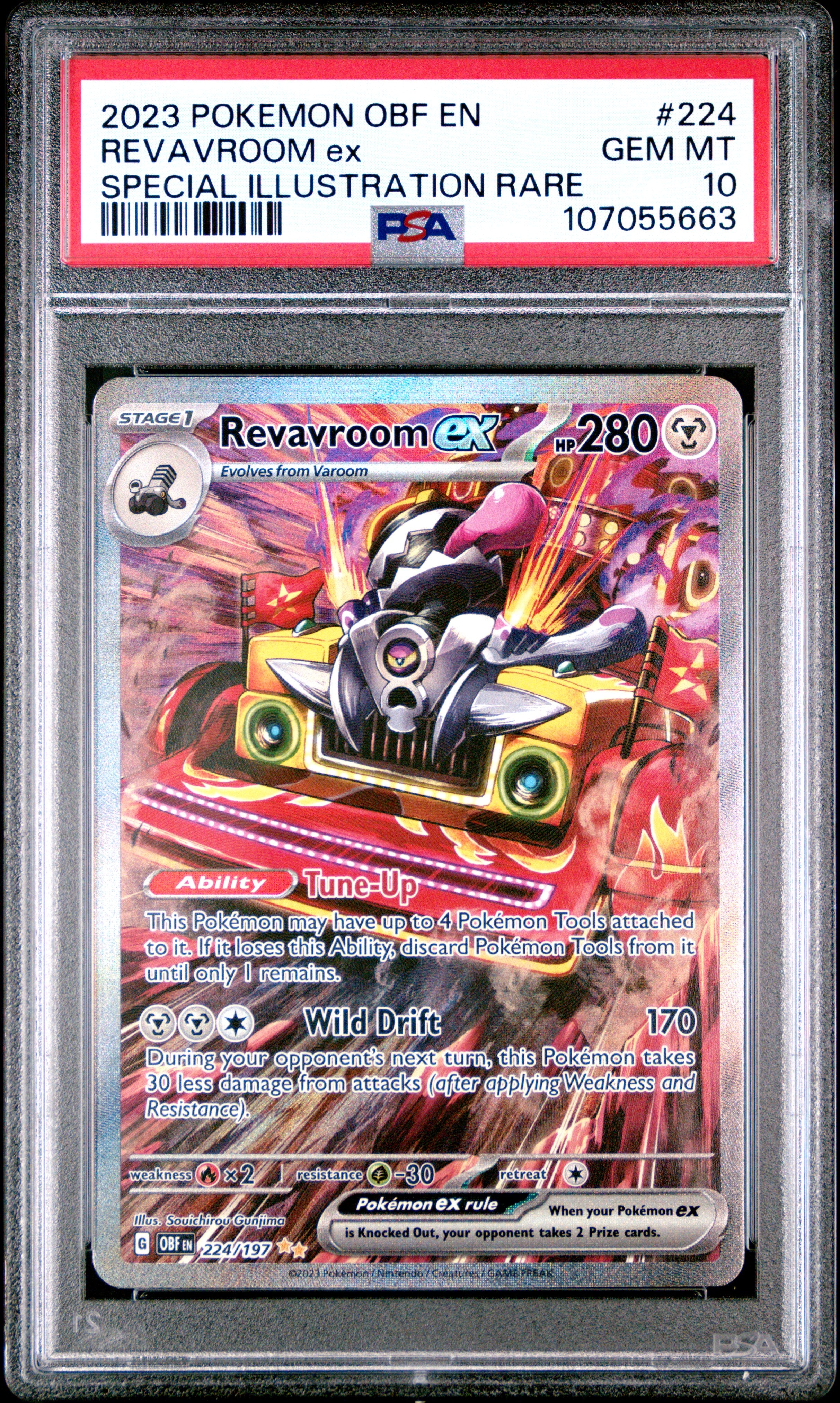 2023 Pokemon Obf En-Obsidian Flames #224 Revavroom Ex PSA 10