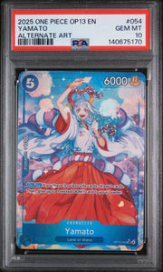 2025 One Piece Op13-Carrying On His Will #054 Yamato Alternate Art PSA 10
