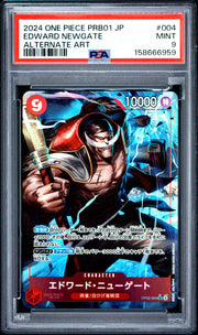 2024 One Piece Japanese Prb01 - #004 Edward Newgate Alternate Art PSA 9