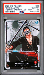 2023 One Piece Premium Card Collection 25th Edition #001 Roronoa Zoro PSA 10