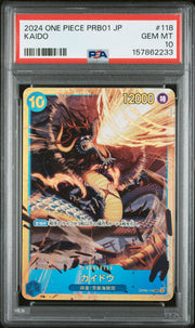 2024 One Piece Japanese Prb01 -One Piece Card The Best- #118 Kaido PSA 10