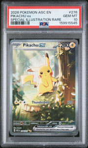 2026 Pokemon Asc En-Ascended Heroes #276 Pikachu Ex  Rare PSA 10