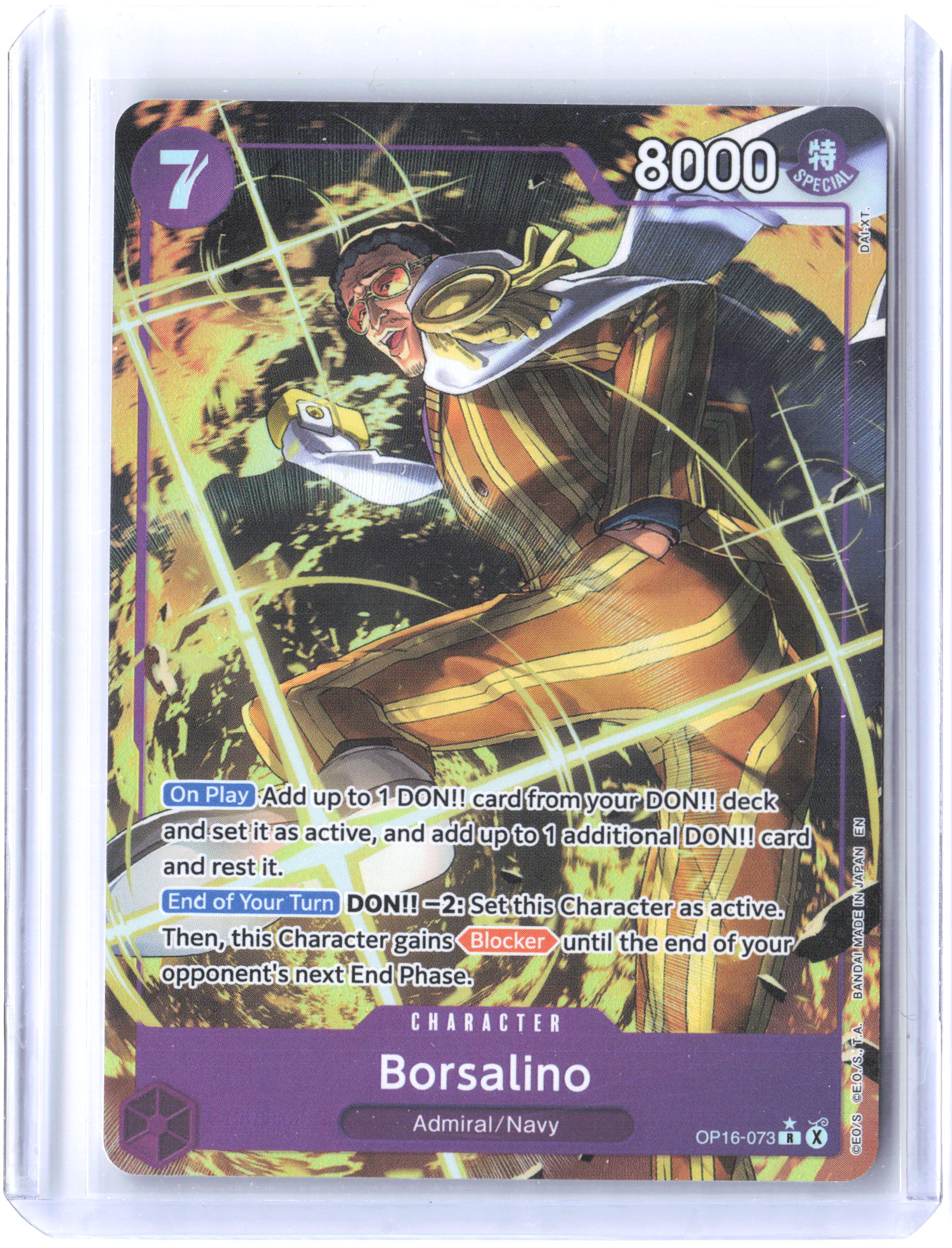 The Time of Battle #OP16-073 Borsalino (Alternate Art)
