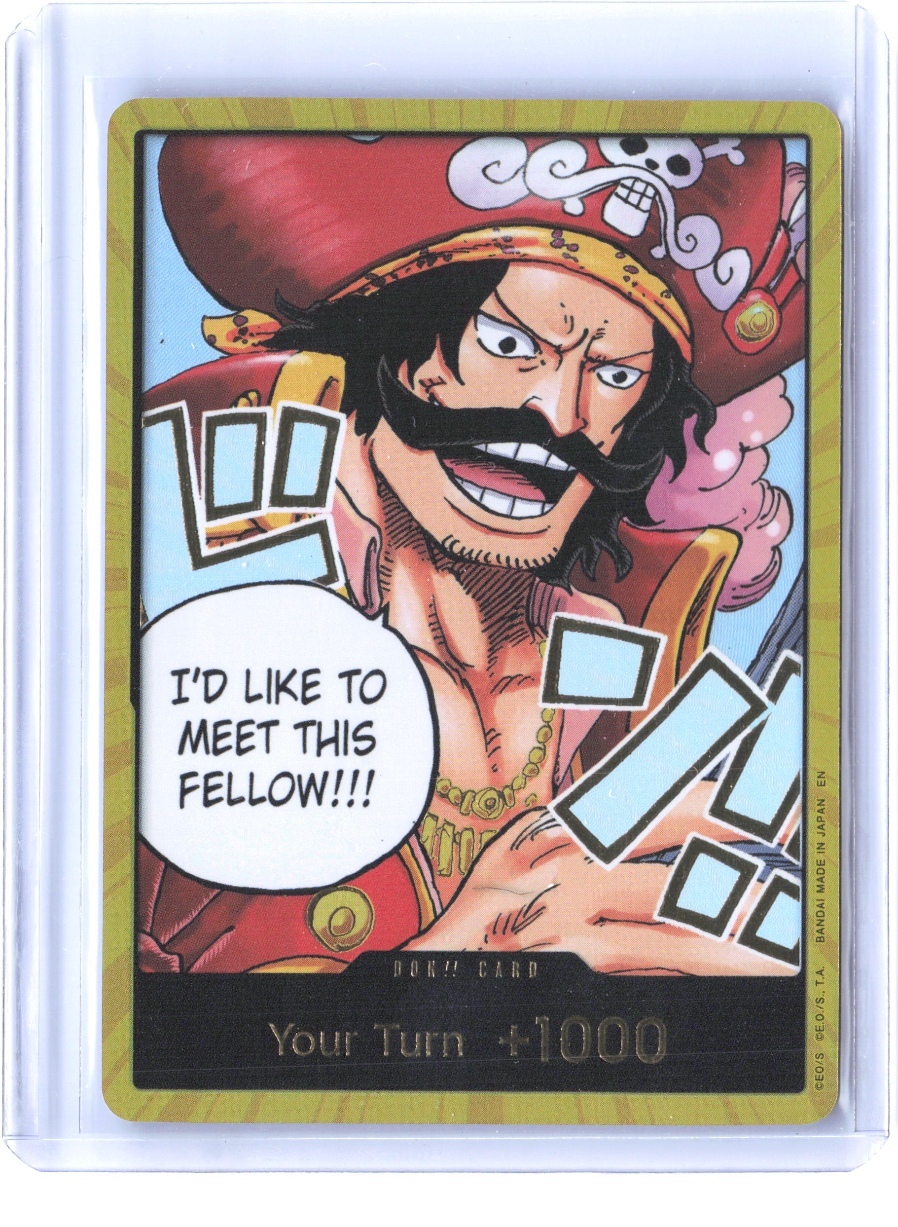 Carrying On His Will DON!! Card (Gol.D.Roger) (Gold)
