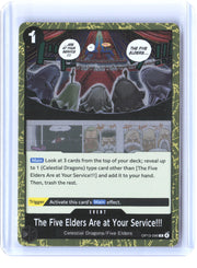 Carrying On His Will #OP13-096 The Five Elders Are at Your Service!!!