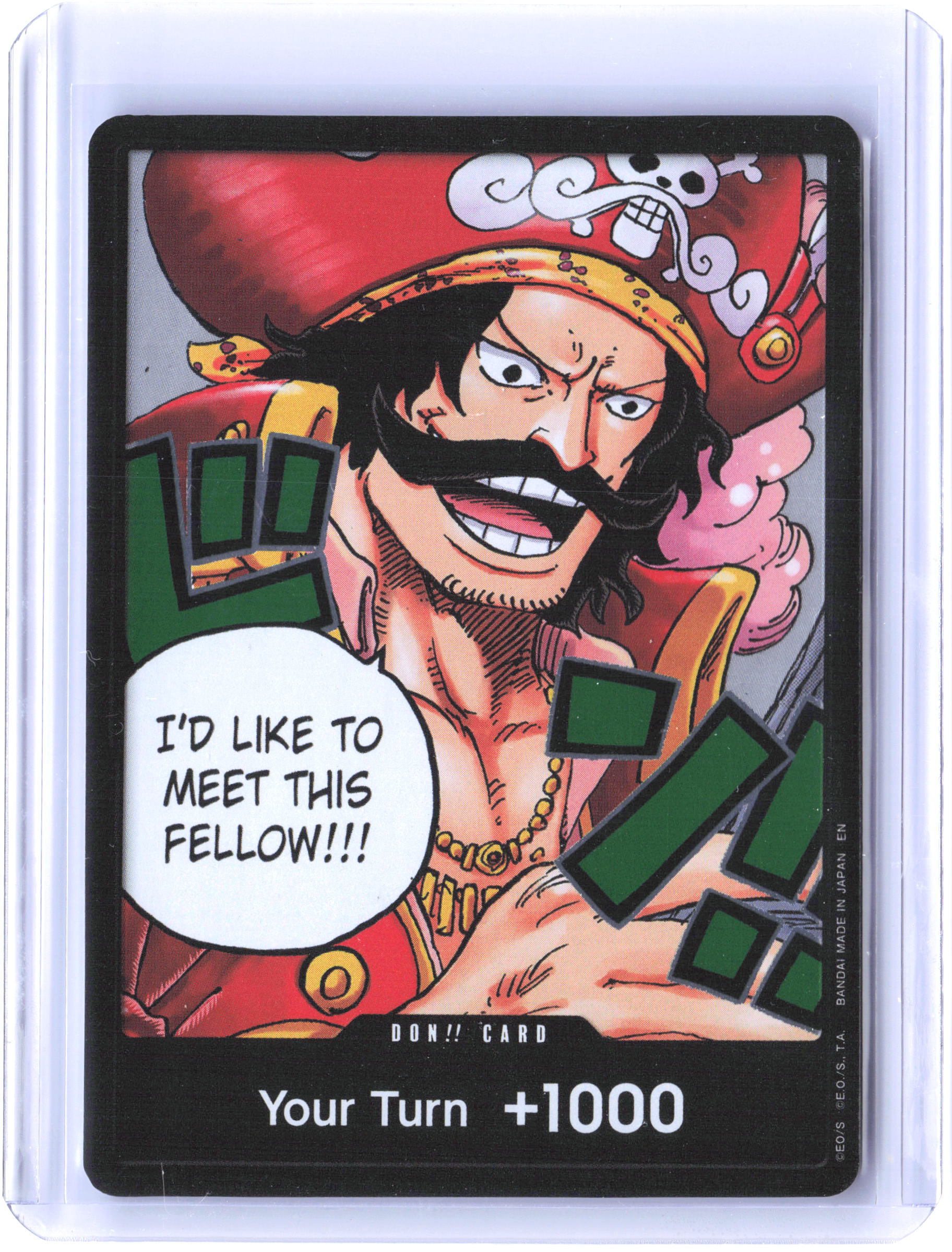Carrying On His Will DON!! Card (Gol.D.Roger)