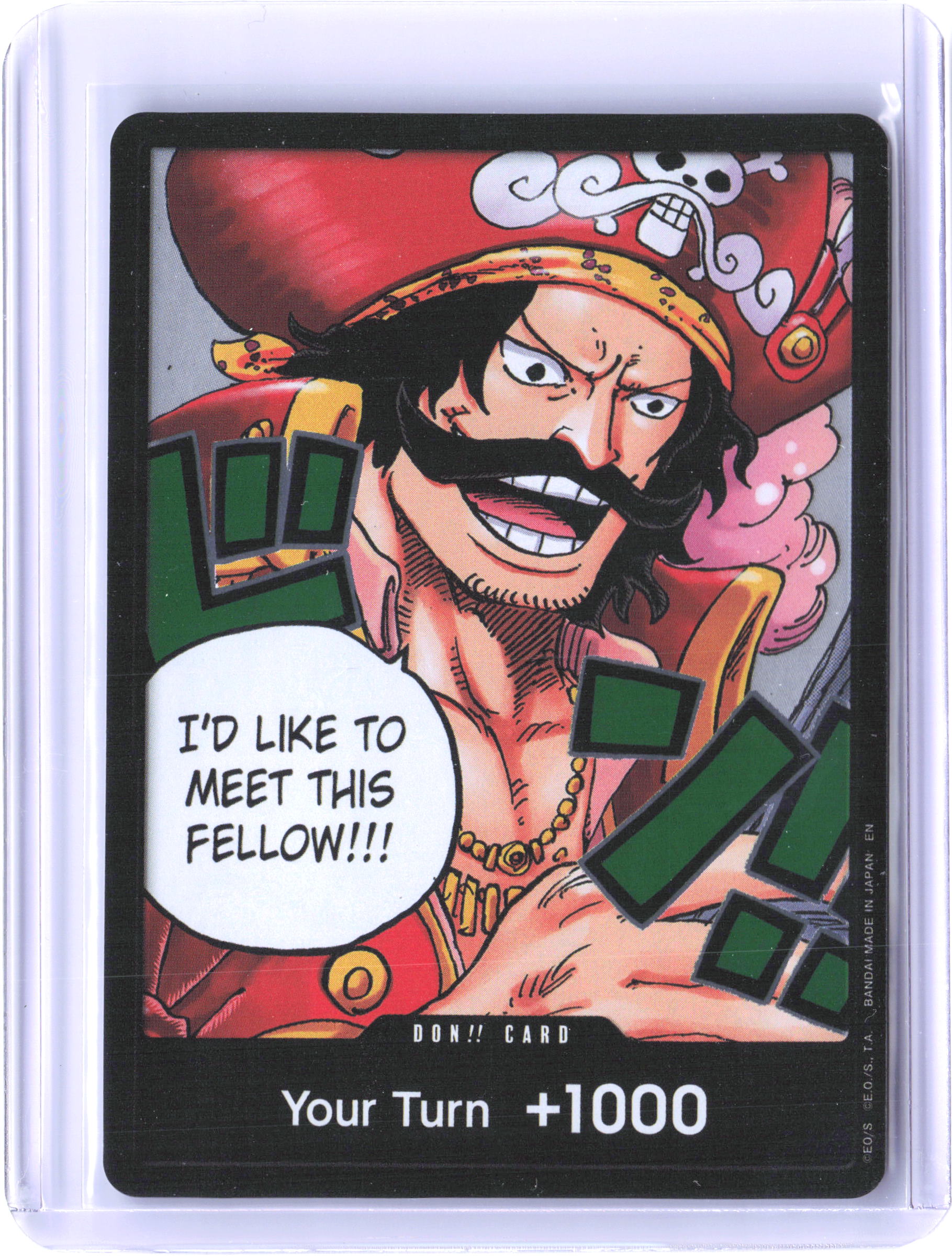 Carrying On His Will DON!! Card (Gol.D.Roger)