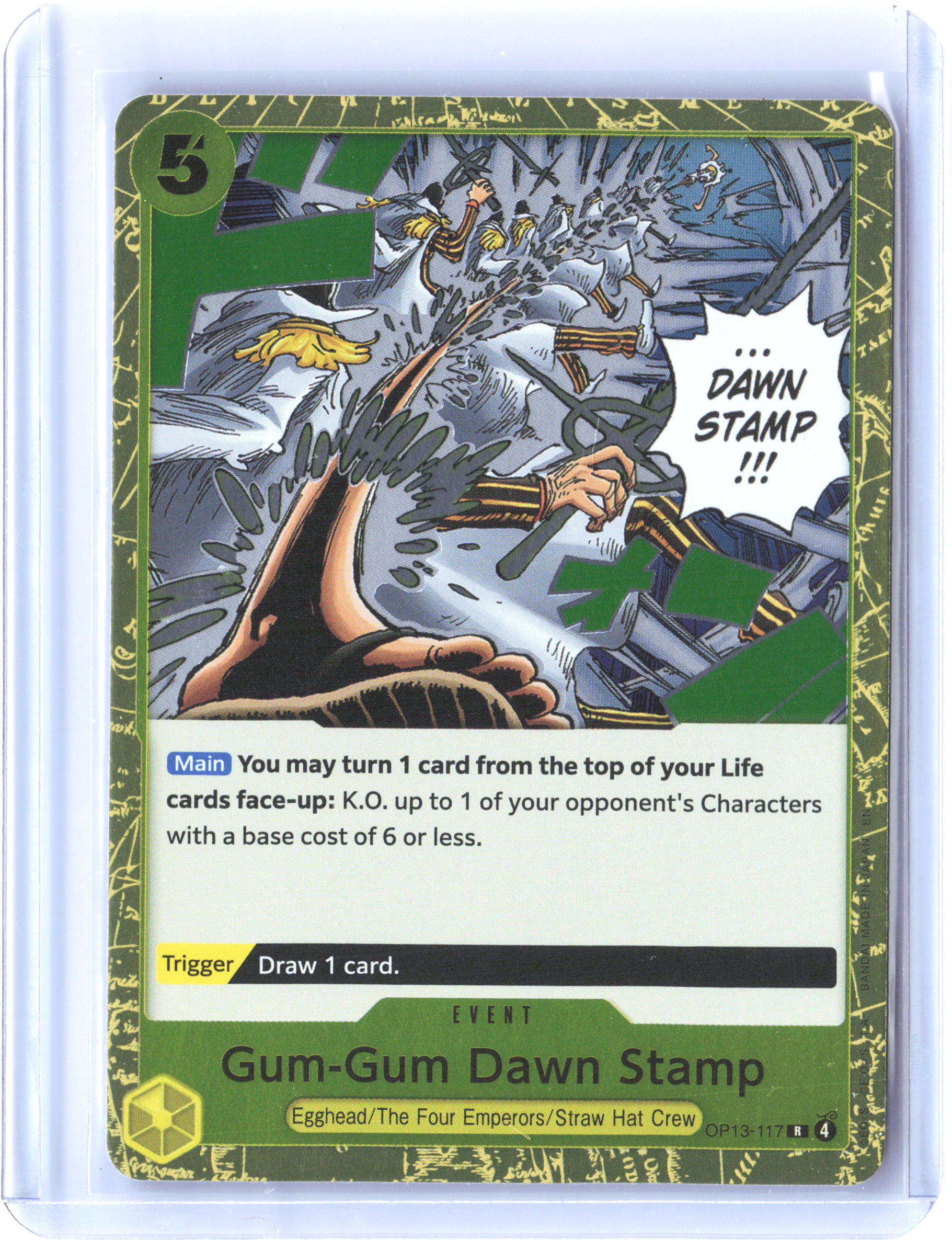 Carrying On His Will #OP13-117 Gum-Gum Dawn Stamp