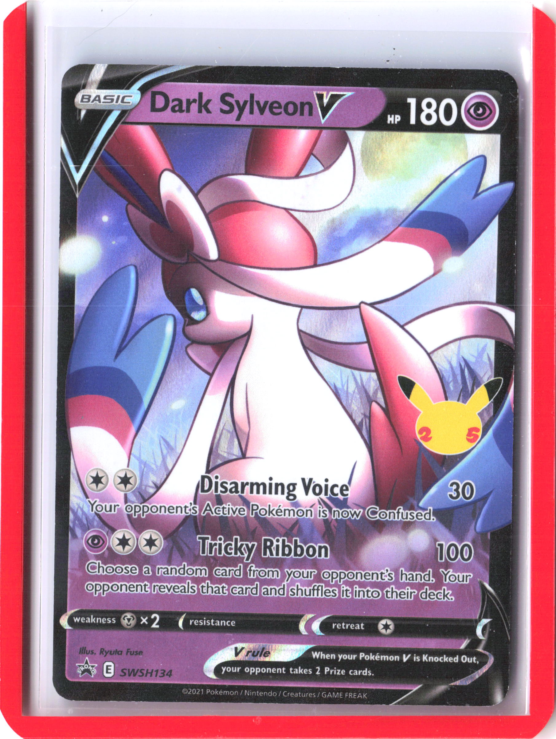 SWSH: Sword & Shield Promo Cards #SWSH134 Dark Sylveon V