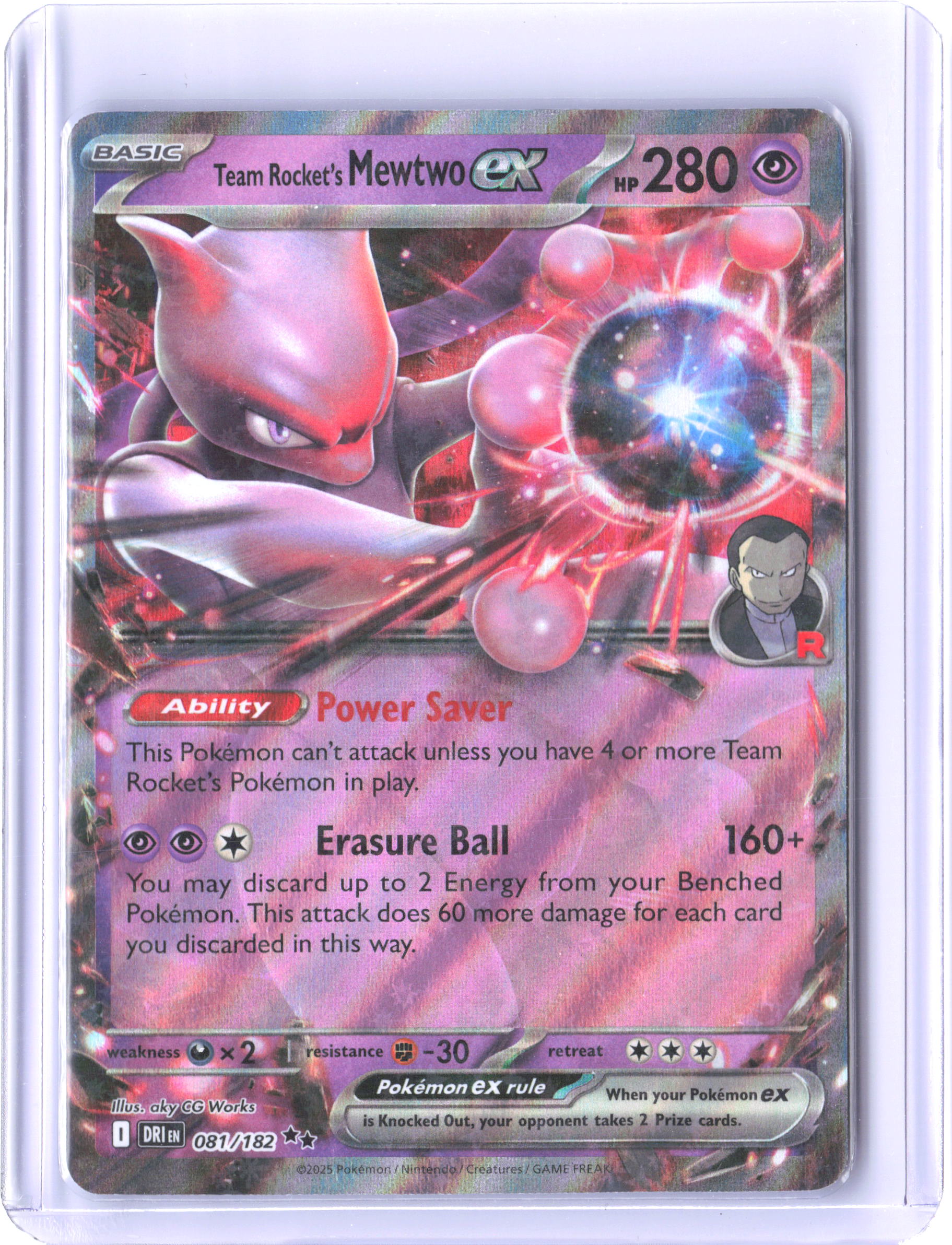 ME: Ascended Heroes #079/217 Team Rocket's Mewtwo ex