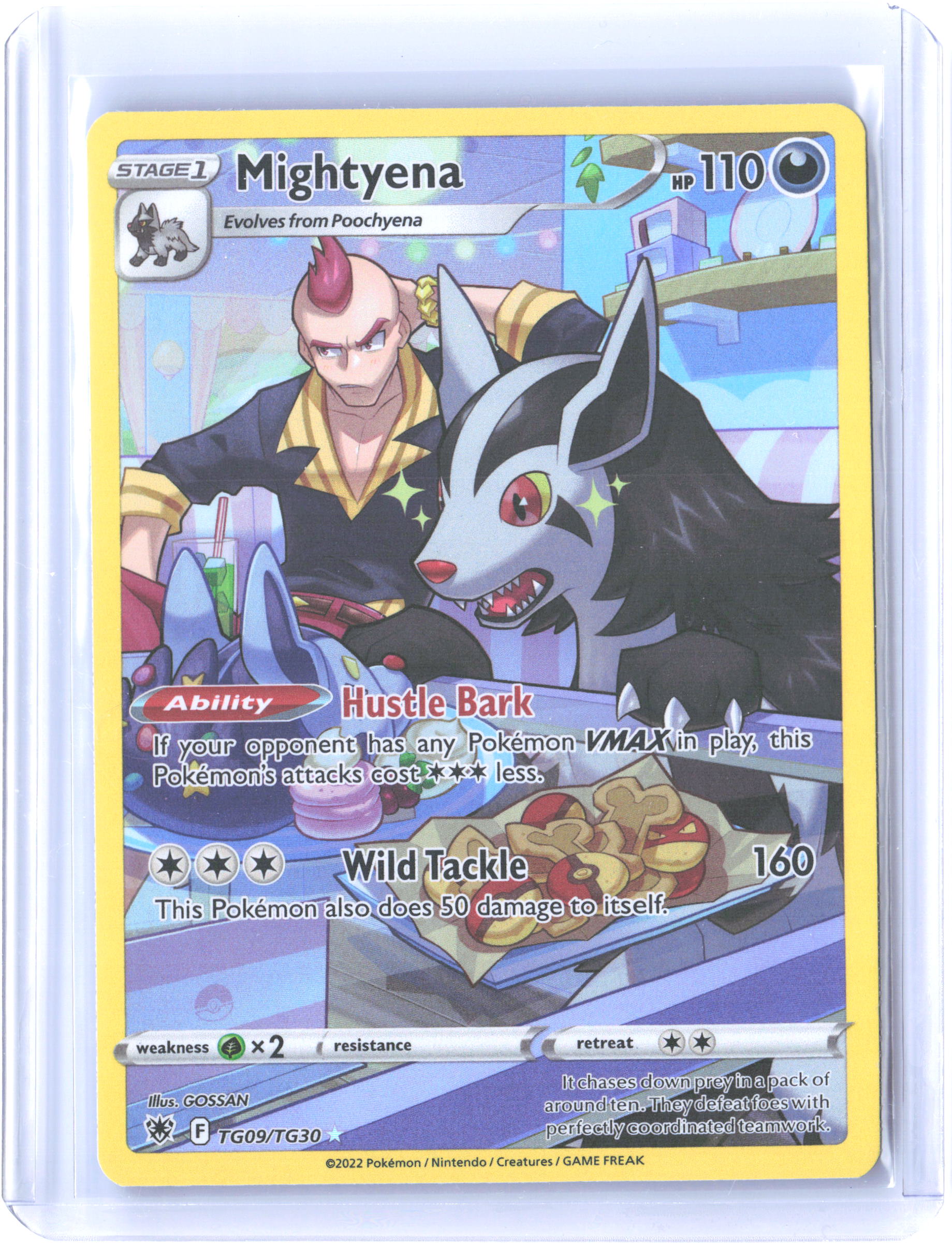 SWSH10: Astral Radiance Trainer Gallery #TG09/TG30 Mightyena