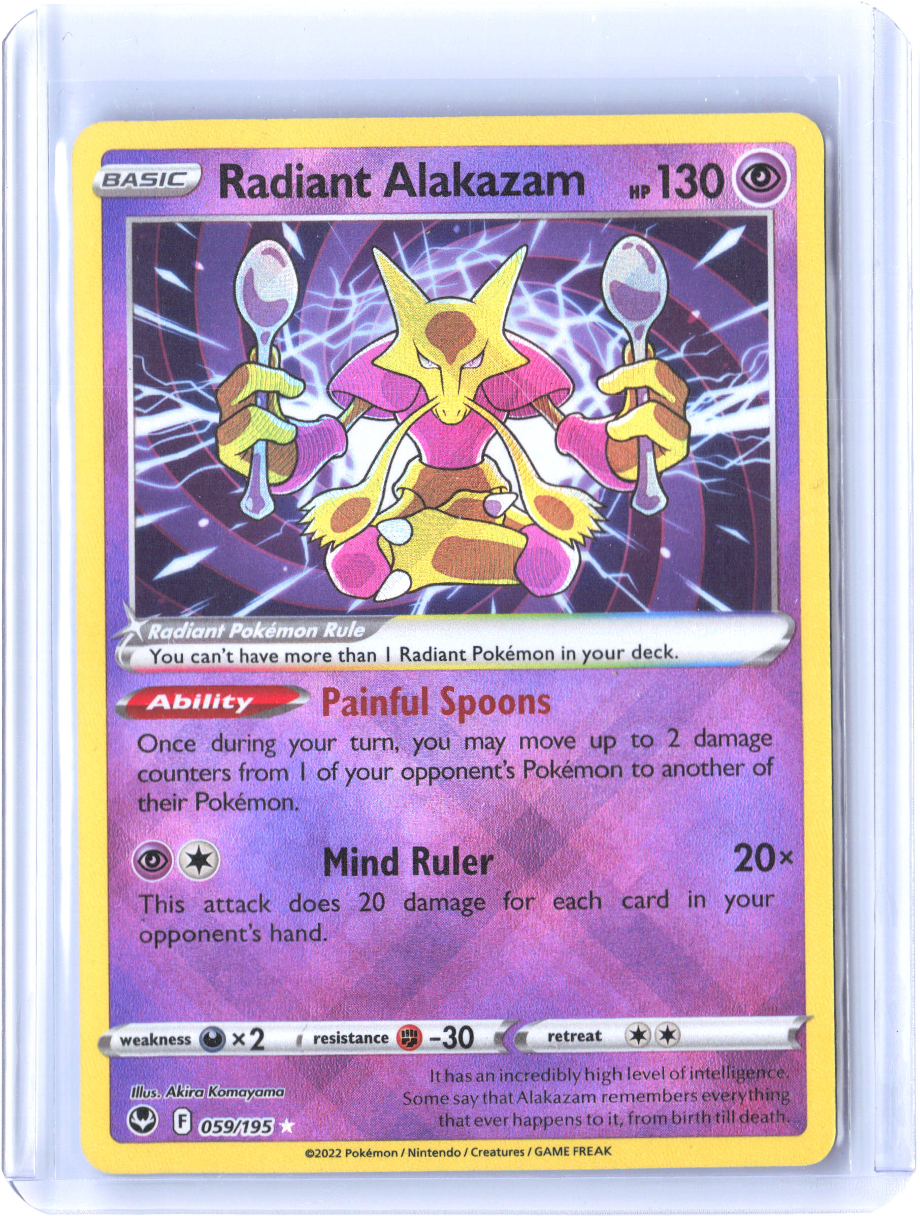 SWSH12: Silver Tempest #059/195 Radiant Alakazam