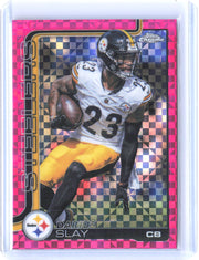 2025 Topps Chrome #259 Darius Slay Hot Pink X-Fractor