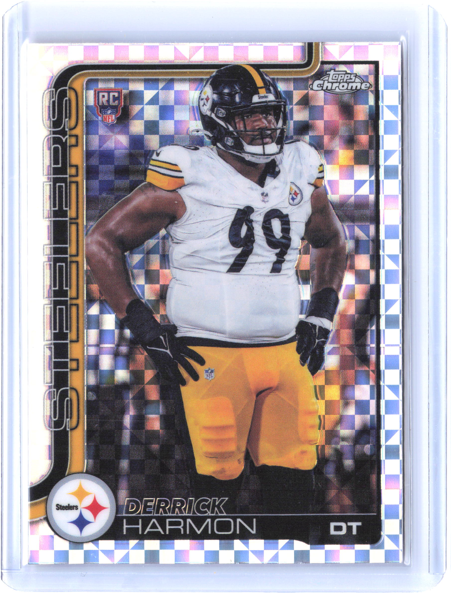 2025 Topps Chrome #361 Derrick Harmon Pulsar Refractor