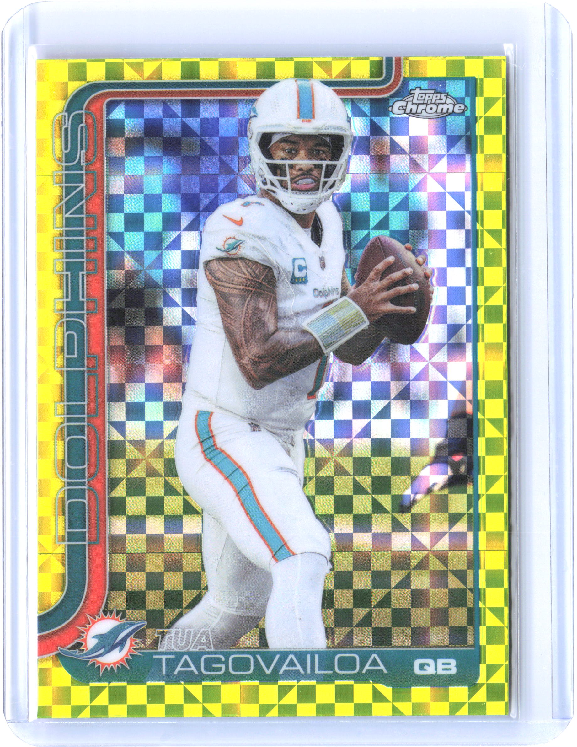 2025 Topps Chrome #187 Tua Tagovailoa Topps Refractor