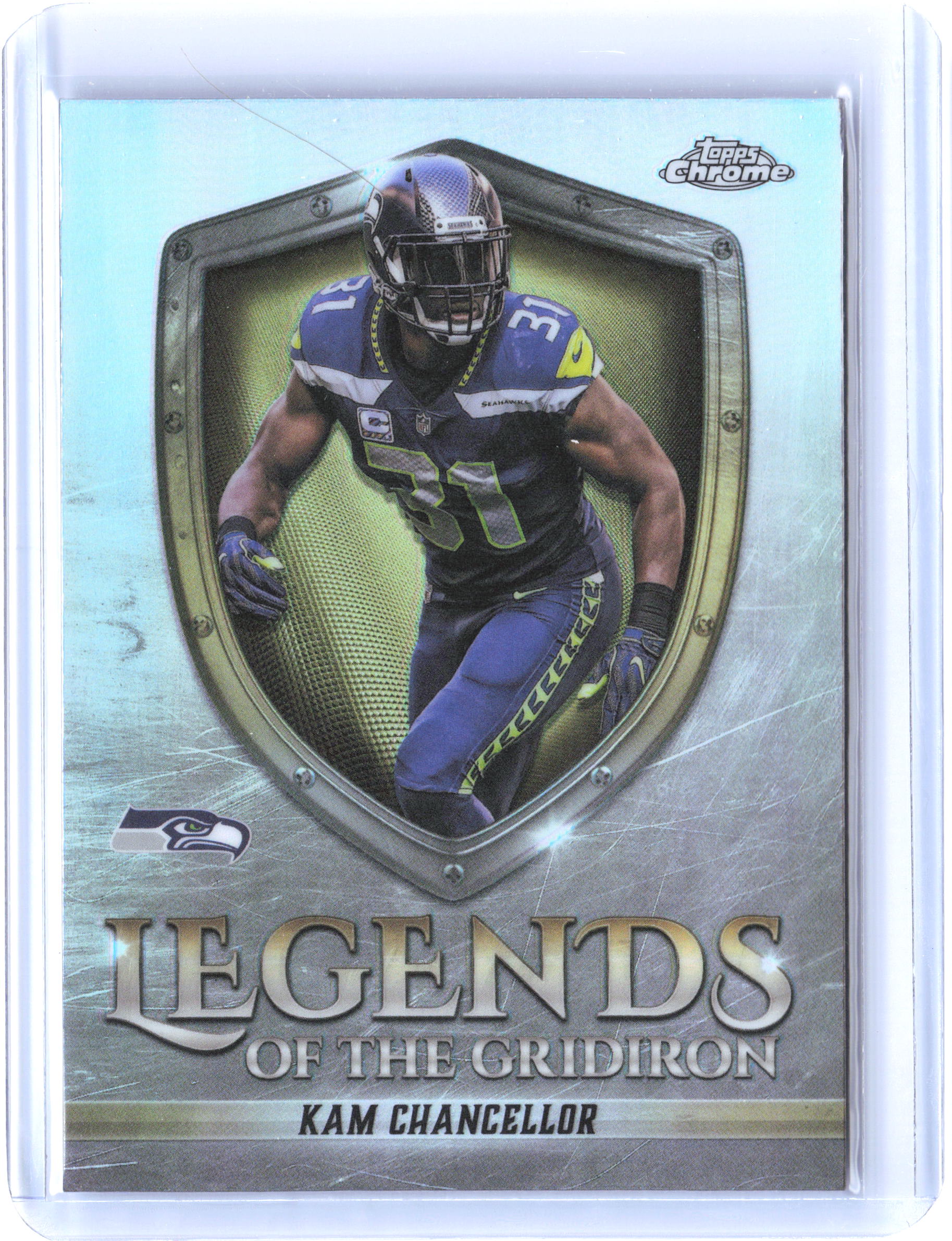 2025 Topps Chrome #LOG-34 Kam Chancellor Legends of the Gridiron Refractor