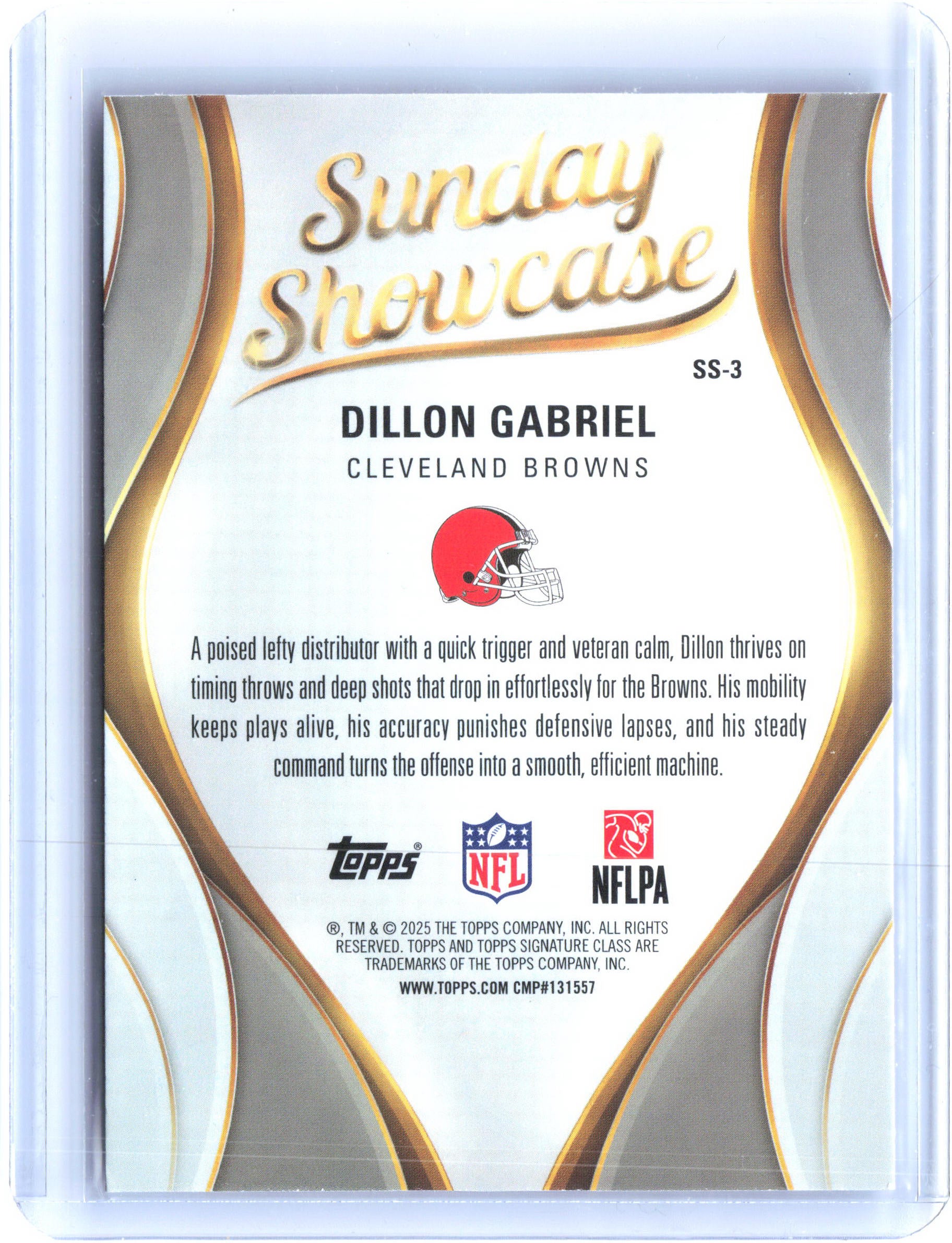 2025 Topps Signature Class #SS-3 Dillon Gabriel Sunday Showcase