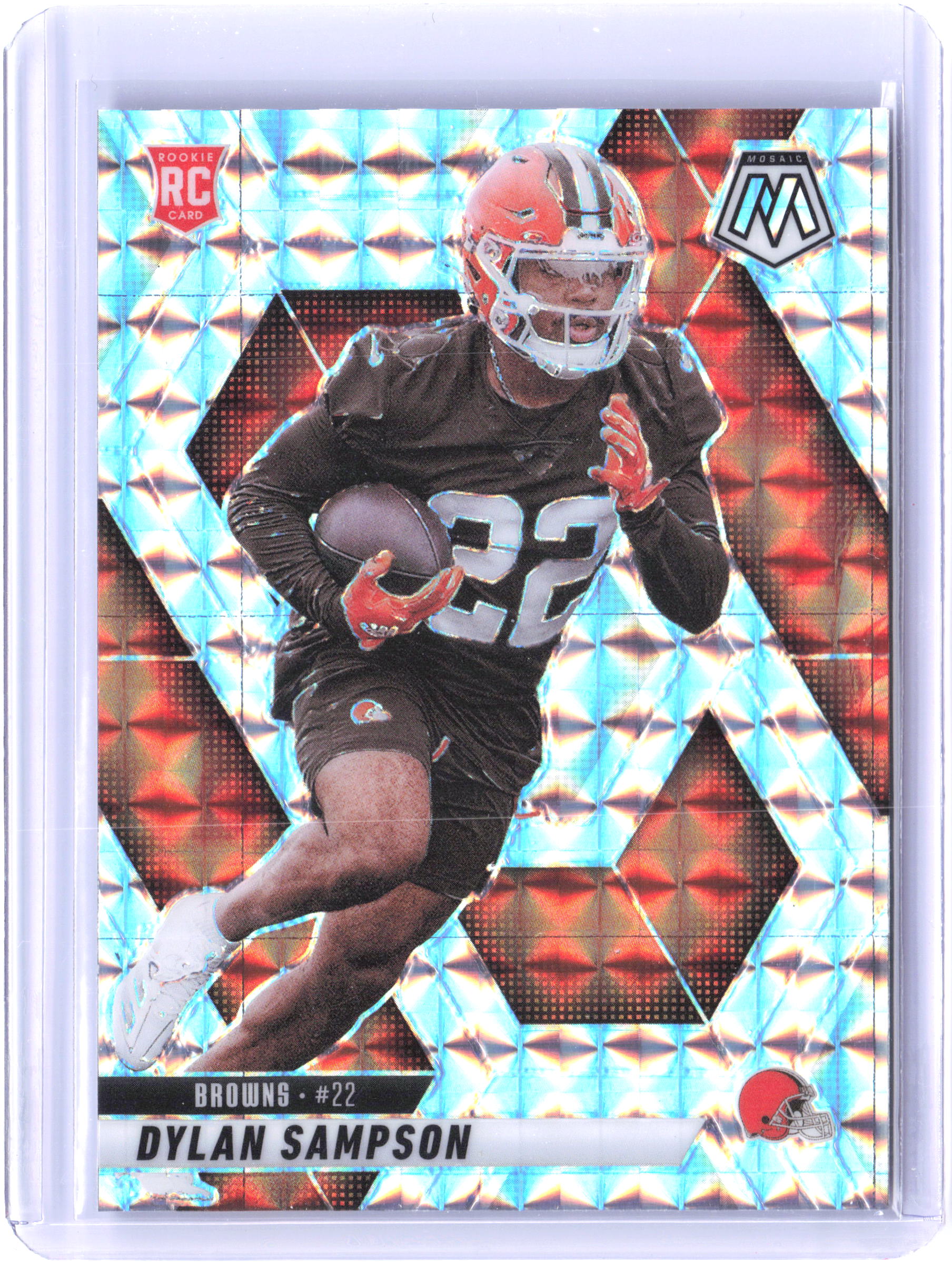 2025 Panini Mosaic #355 Dylan Sampson Mosaic Reactive Yellow