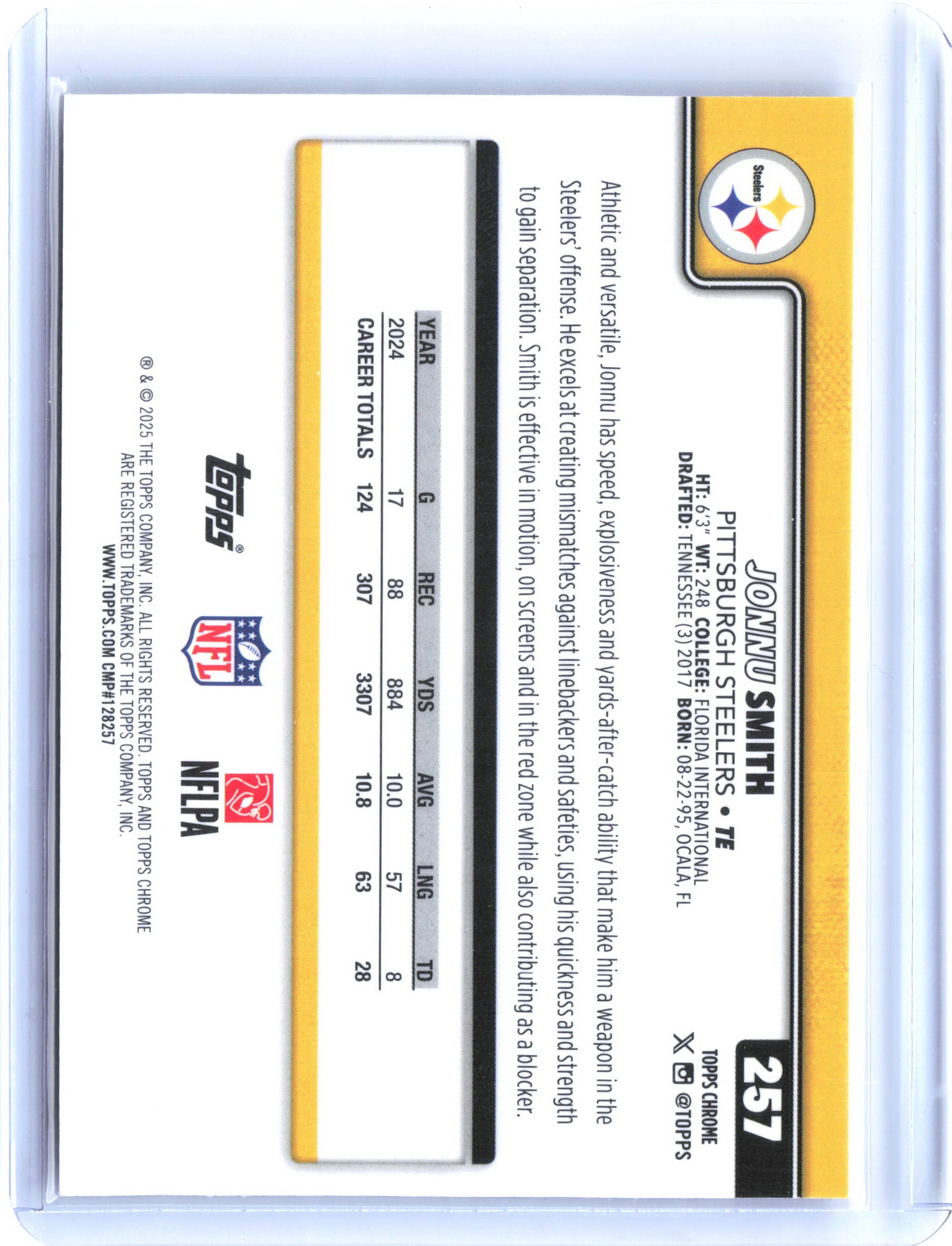 2025 Topps Chrome #257 Jonnu Smith X-Fractor