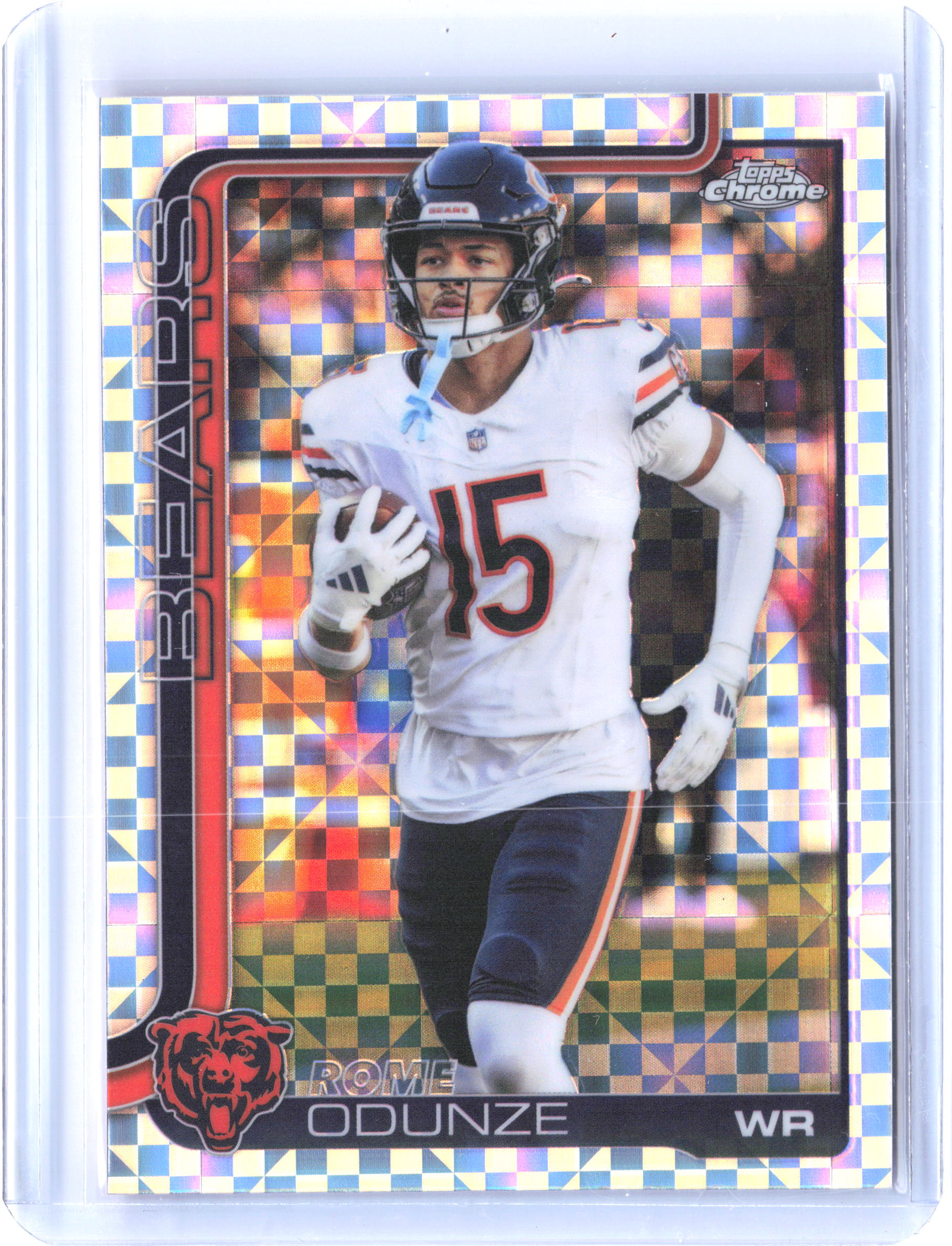 2025 Topps Chrome #49 Rome Odunze X-Fractor