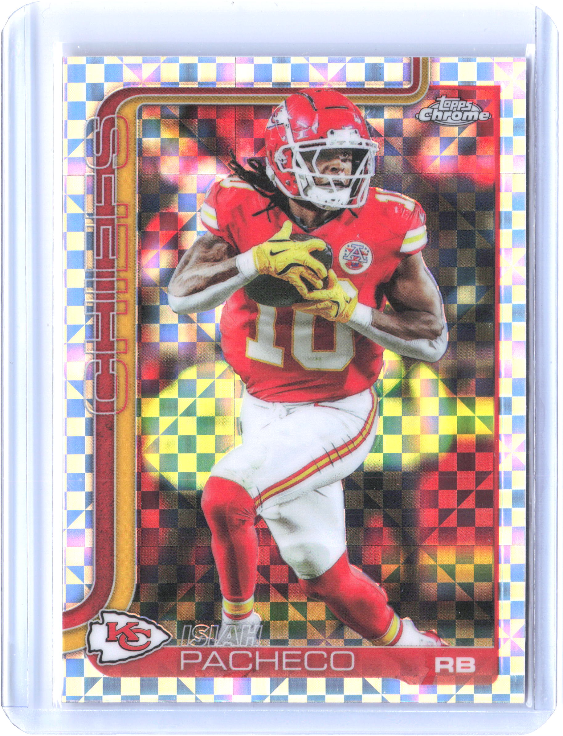 2025 Topps Chrome #149 Isiah Pacheco X-Fractor