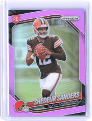 2025 Panini Prizm #302 Shedeur Sanders Pink