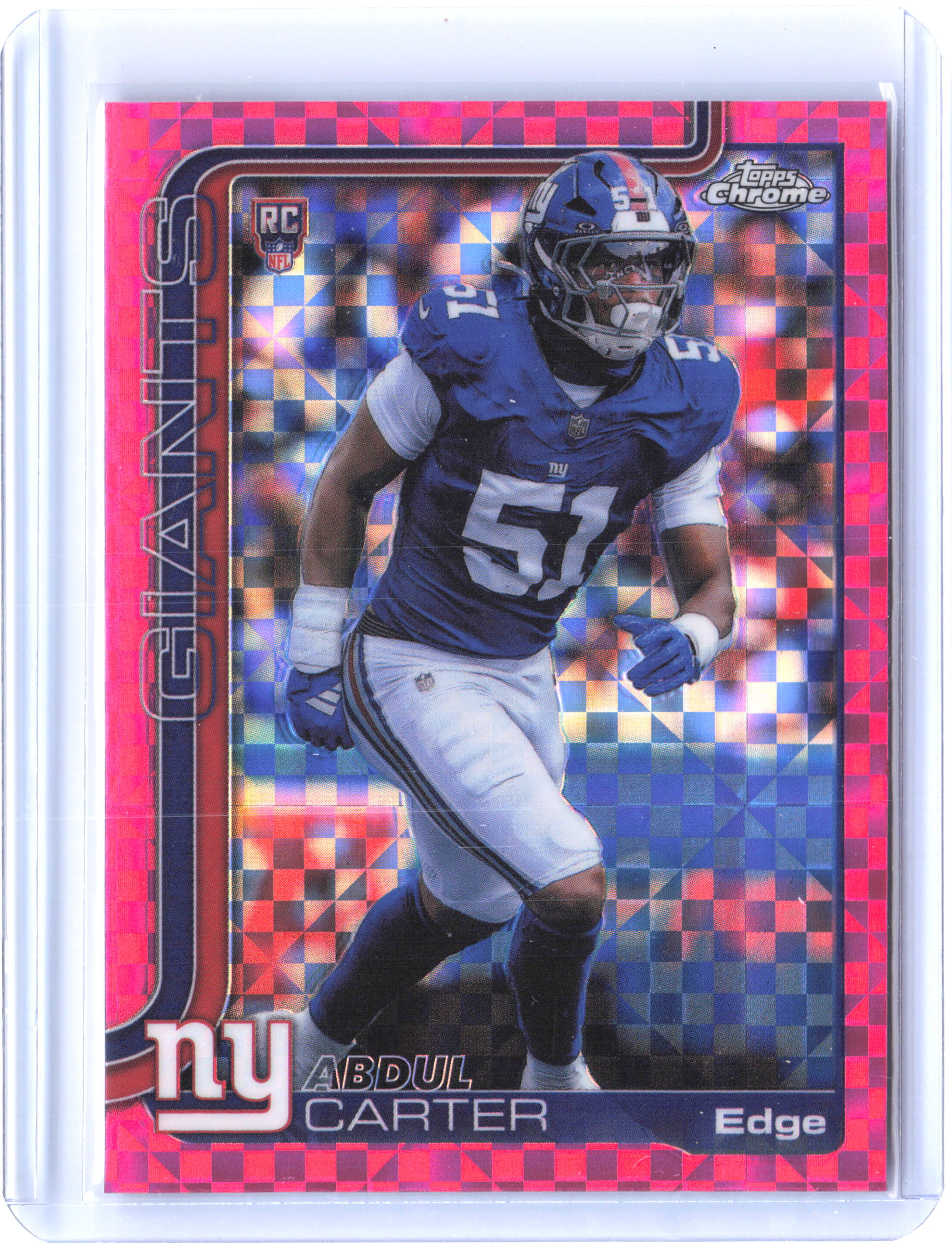 2025 Topps Chrome #350 Abdul Carter Pink Refractor #/250