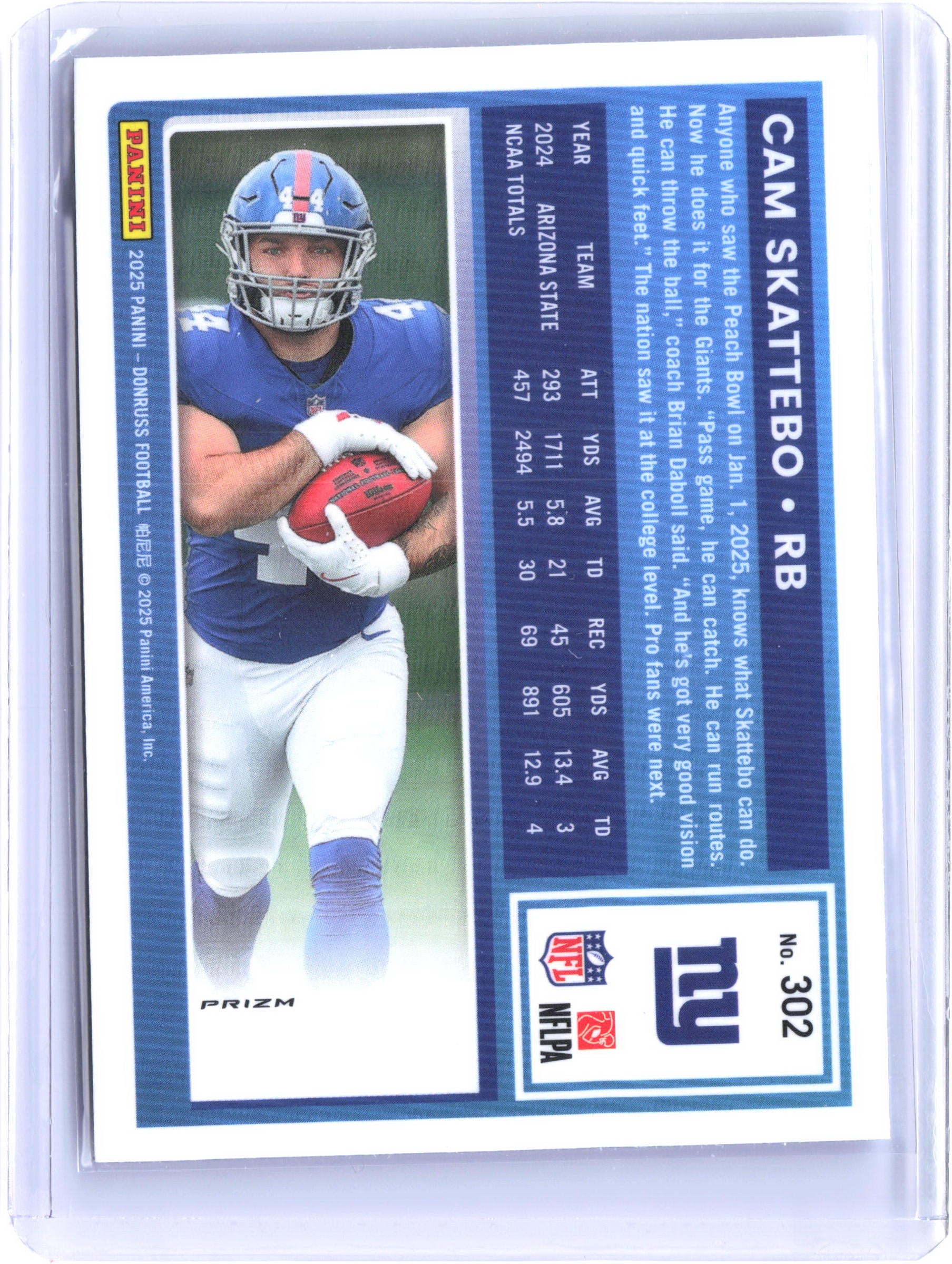 2025 Donruss #302 Cam Skattebo
