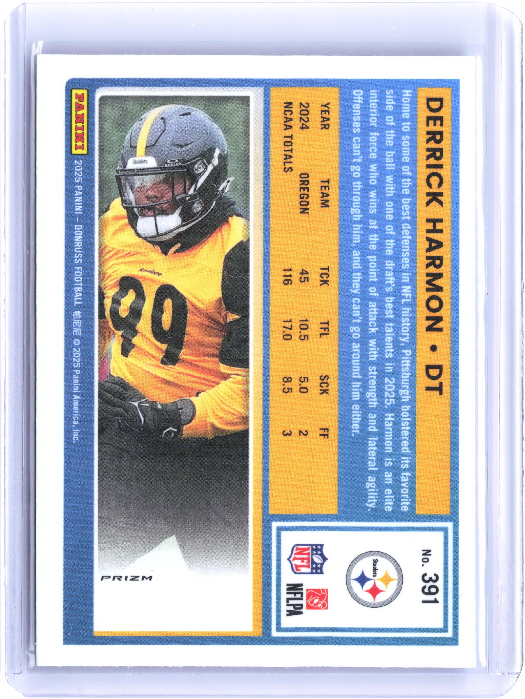 2025 Donruss Optic #257 Derrick Harmon