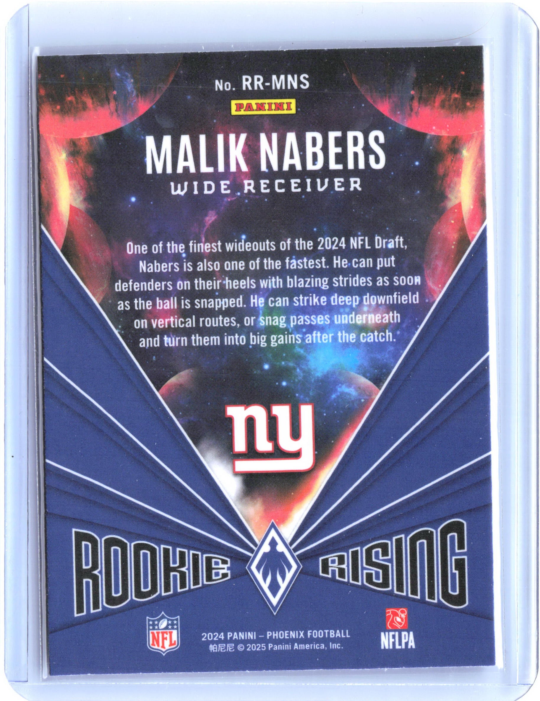 2024 Panini Phoenix #RR-MNS Malik Nabers Rookie Rising Wave