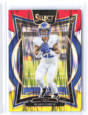 2024 Panini Select #9 Blake Corum Black & Red Prizm Shock