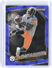 2025 Panini Prizm Black #124 Plaxico Burress Prizms Blue Ice #/125