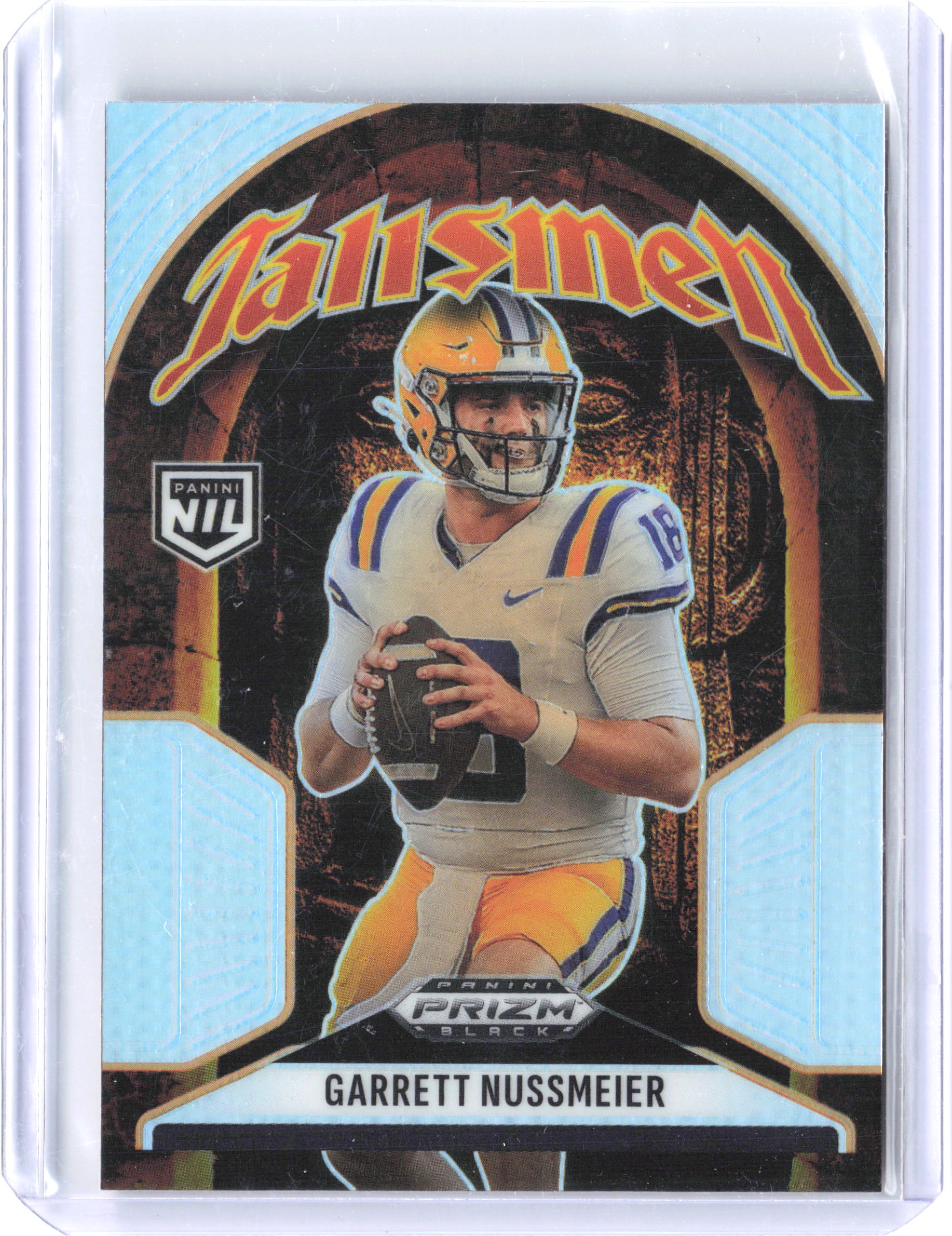 2025 Panini Prizm Black #23 Garrett Nussmeier Talisman