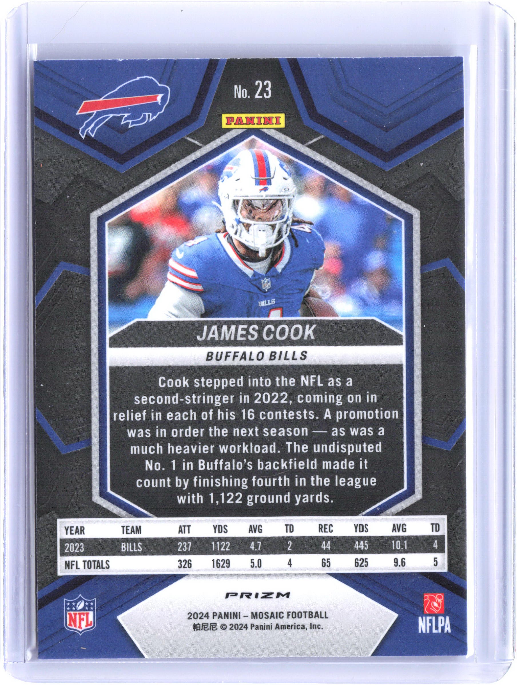 2024 Panini Mosaic #23 James Cook Mosaic
