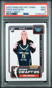 2025 Panini Instant Wnba Draft Night #DN1 Paige Bueckers PSA 9