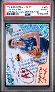 2024 Bowman University Best Making The Grade #MG4 Kon Knueppel  Ref PSA 8
