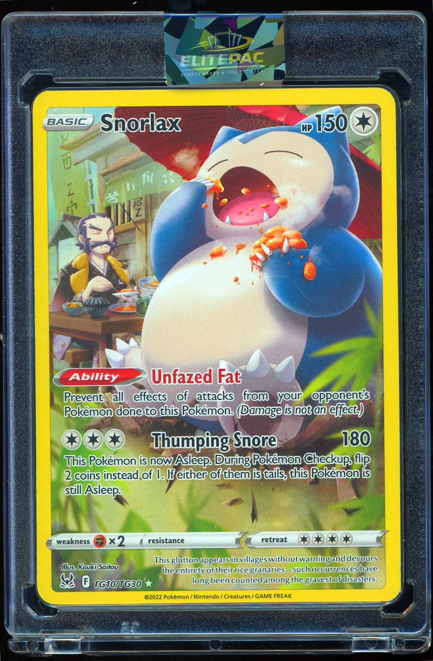 SWSH11: Lost Origin Trainer Gallery #TG10/TG30 Snorlax