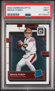 2022 Panini Donruss Optic #277 Brock Purdy PSA 9 Football
